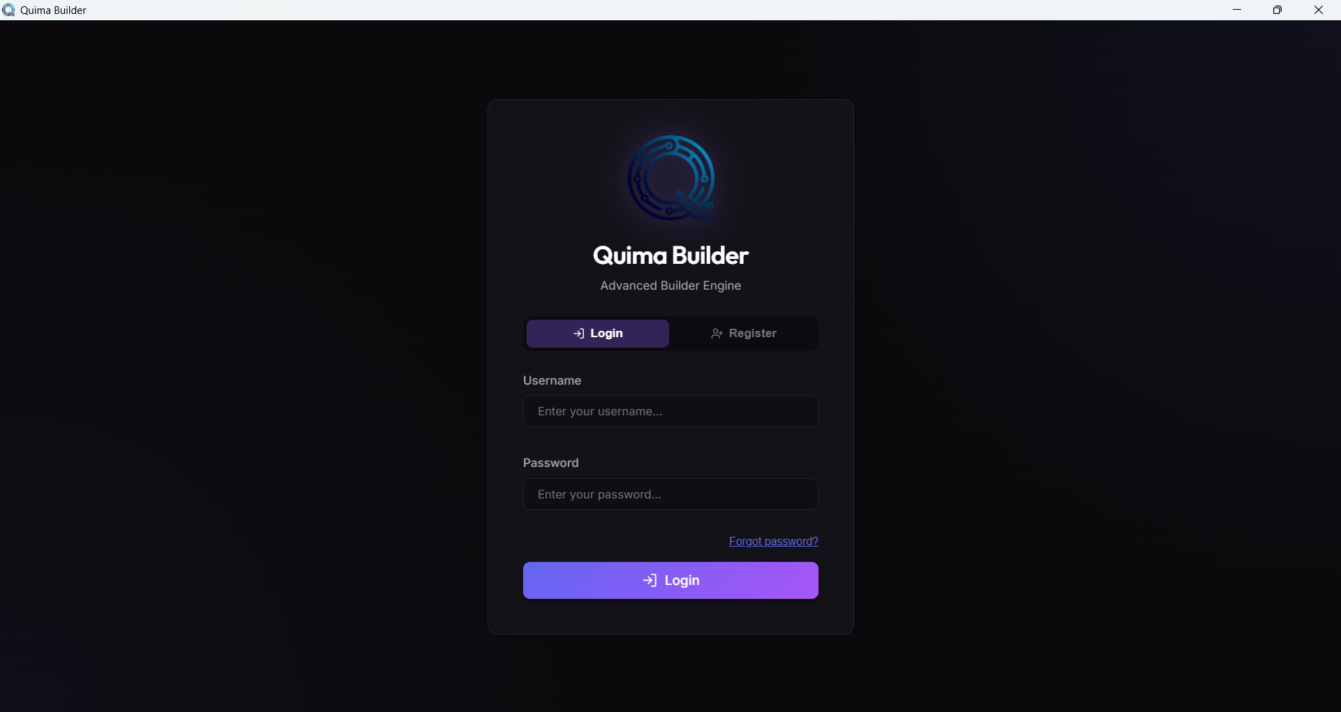 Quima Builder preview